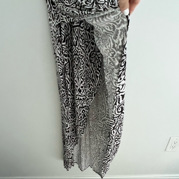 JLo Jennifer Lopez Maxi Dress Animal Print Zebra Chain Detail Small - Picture 11 of 17